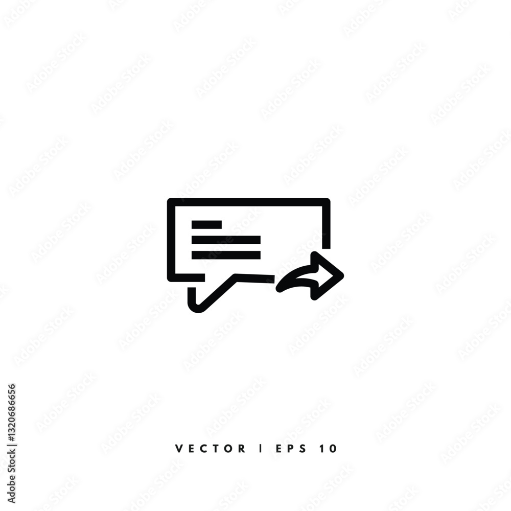 Speech Bubble Icon. Editable Stroke Speech Bubble Icon. Editable Stroke