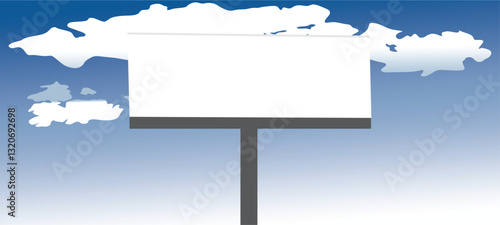 Black Billboard on a Black Line Wall. Empty Poster Frames on black tiled wall with modern background. Vector Illustration.