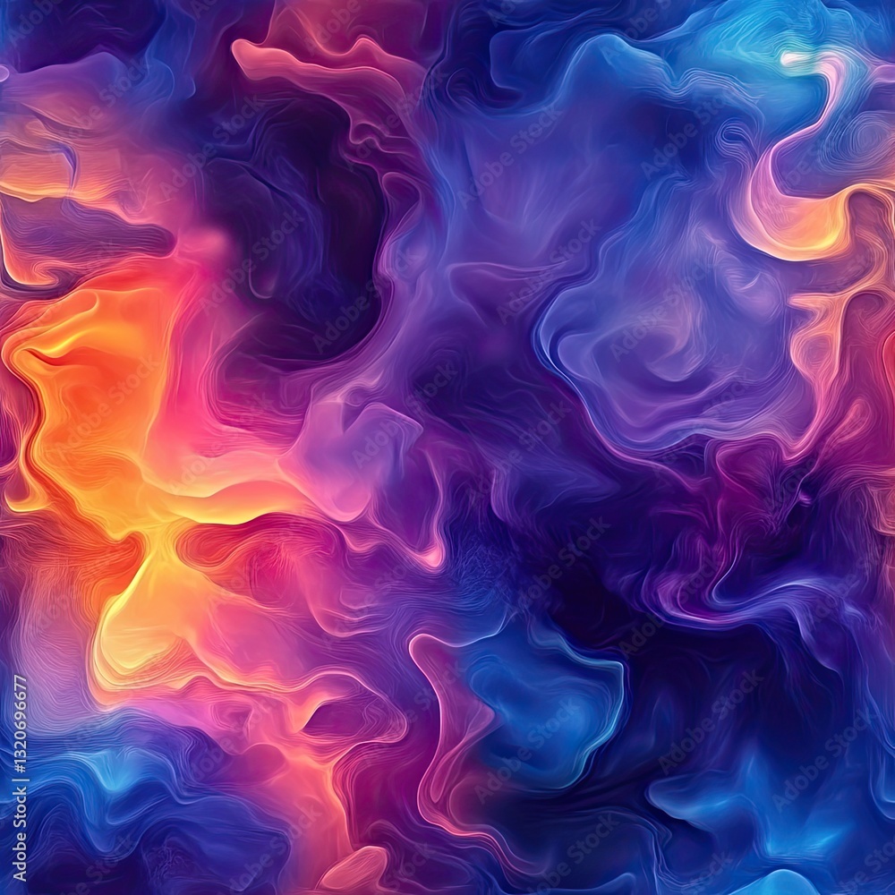 Dreamlike Nebula Seamless Pattern Soft Edges Galaxy Hues Celestial Design Dreamlike Nebula Seamless Pattern Soft Edges Galaxy Hues Celestial Design