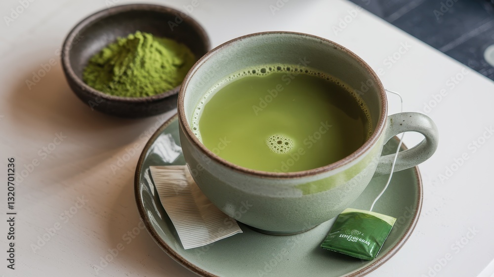 Aromatic Matcha Tea: A Moment of Tranquility Aromatic Matcha Tea: A Moment of Tranquility