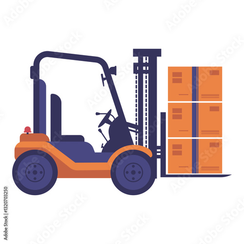 Forklift Illustration