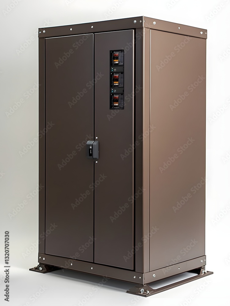 Fire-Resistant Electrical Panel Enclosure Protecting Sensitive Components in Commercial Facility Fire-Resistant Electrical Panel Enclosure Protecting Sensitive Components in Commercial Facility