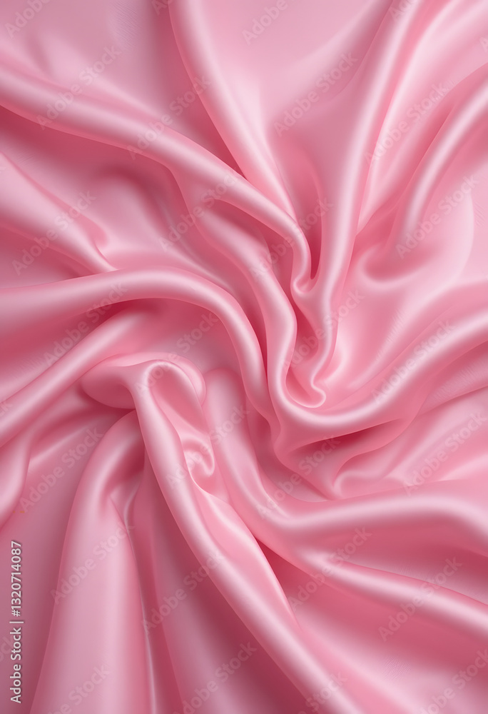 Fototapeta premium pink silk fabric background pink luxury cloth fabric pink wavy satin fabric wallpaper
