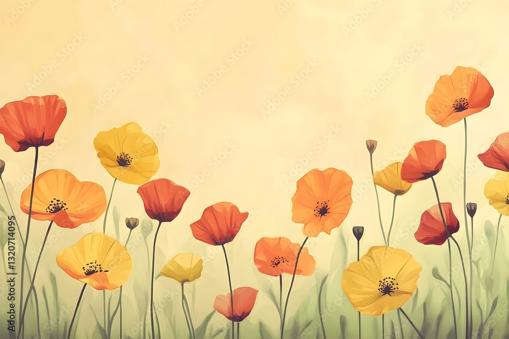 Fototapeta premium Flower background, Generative AI 