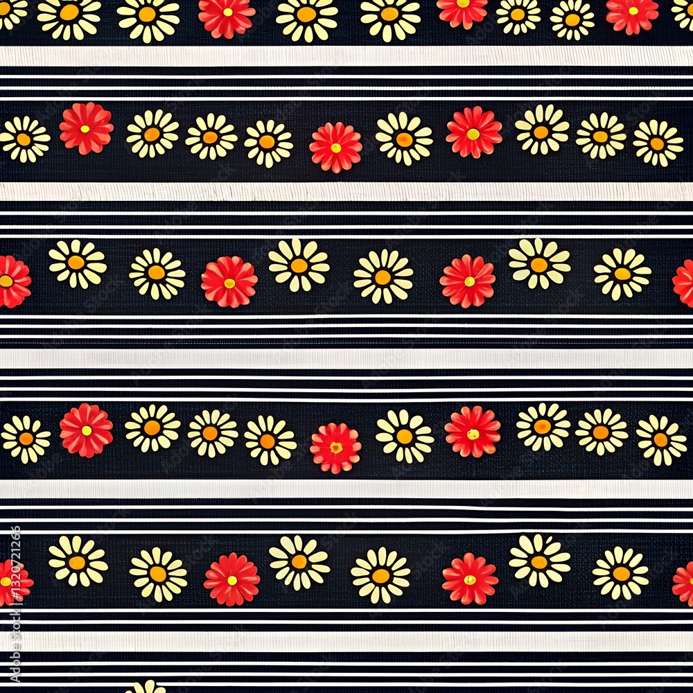 colorful pattern of various flowers colorful pattern of various flowers