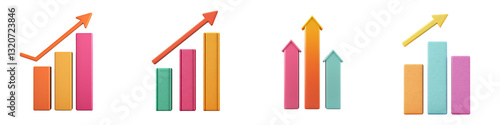 Upward trend arrows in a variety of vibrant colors displayed in a business infographic chart showcasing growth progress and success Free Download Upward trend arrows in a variety of vibrant colors displayed in a business infographic chart showcasing growth progress and success - GFXLoad