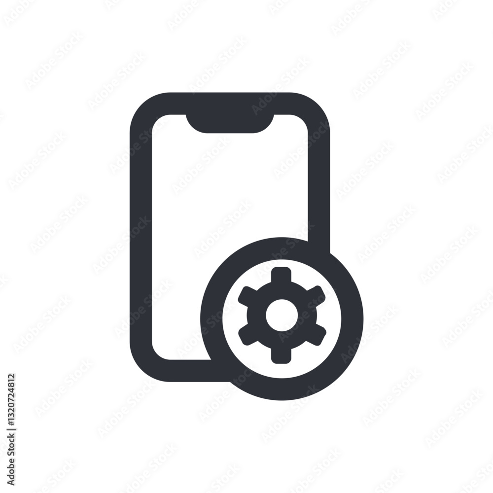 A mobile phone with a gear, representing phone settings, customization, or app configuration.
A mobile phone with a gear, representing phone settings, customization, or app configuration.