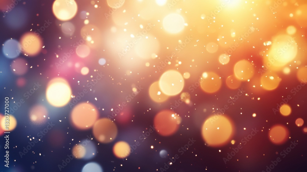 Obraz premium A magical bokeh effect blending with warm morning sunlight, ethereal atmosphere, soft focus, tranquil beauty