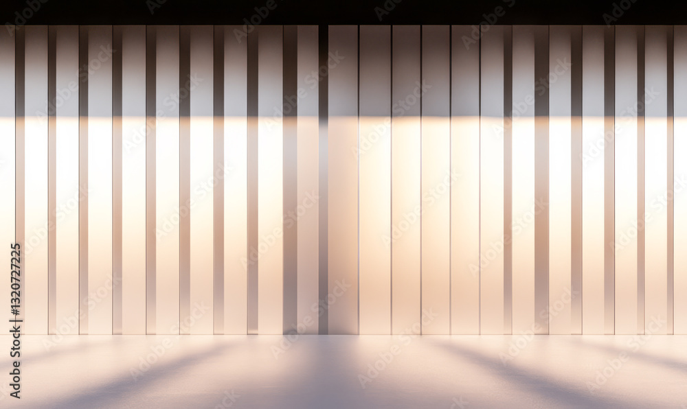 Modern interior design showcasing minimalist wall patterns and natural light effects Modern interior design showcasing minimalist wall patterns and natural light effects
