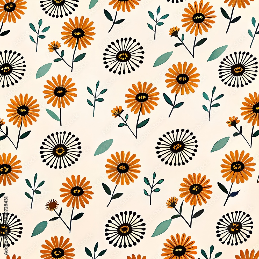 colorful pattern of various flowers colorful pattern of various flowers