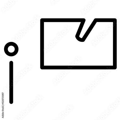 Finance Collapse Money Line Icon