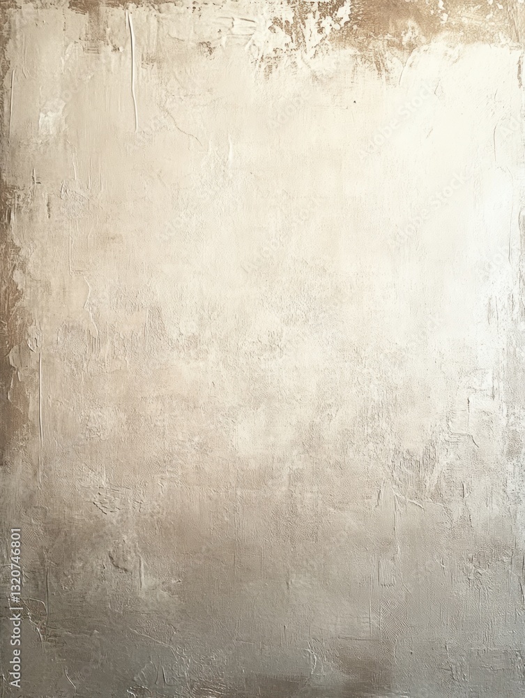 Fototapeta premium A Textured Abstract Beige Painting Creates a Calm and Relaxing Impression for Wall Art or Digital Backdrops