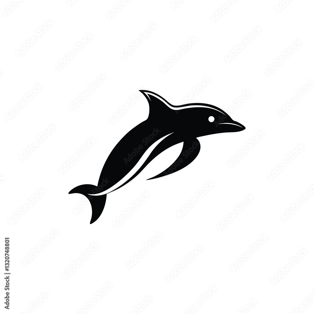 Obraz premium dolphin isolated on white