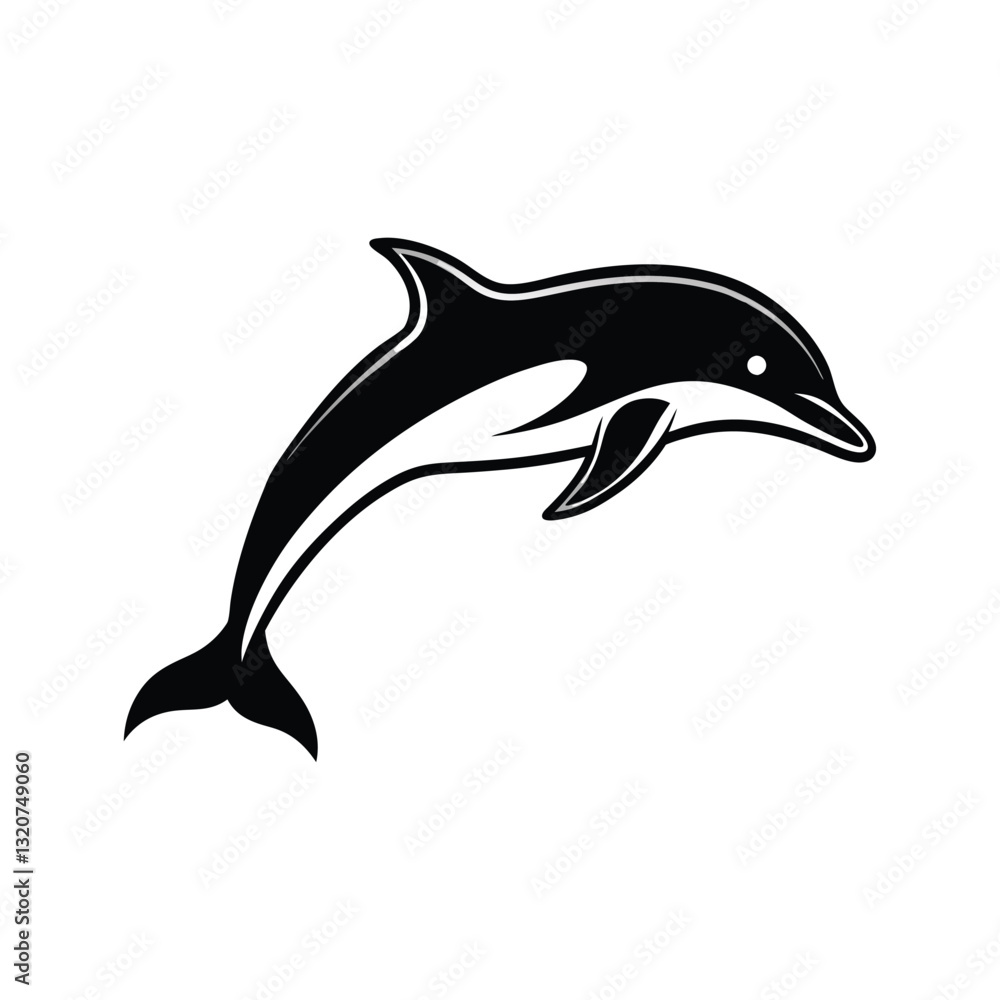 dolphin isolated on white background dolphin isolated on white background
