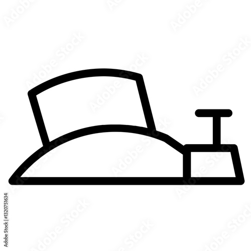 Planer Tools Wood Line Icon
