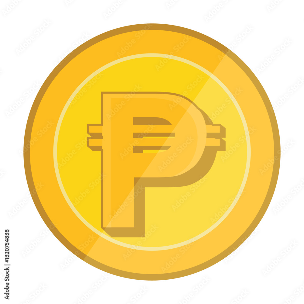 Philippine Peso Coins Money Currency Icon Clipart for Business and Finance on vector Philippine Peso Coins Money Currency Icon Clipart for Business and Finance on vector