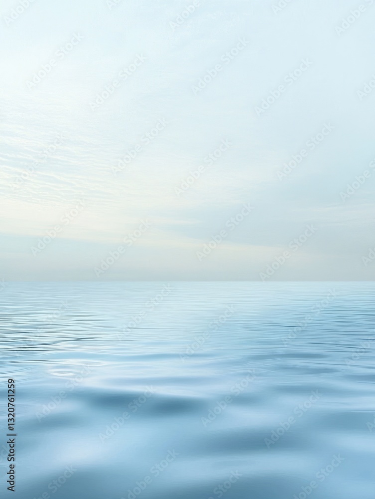 Serene Blue Ocean Water View with Calm Ripples and Horizon Under a Soft Clear Sky a Peaceful Aquatic Scene Serene Blue Ocean Water View with Calm Ripples and Horizon Under a Soft Clear Sky a Peaceful Aquatic Scene