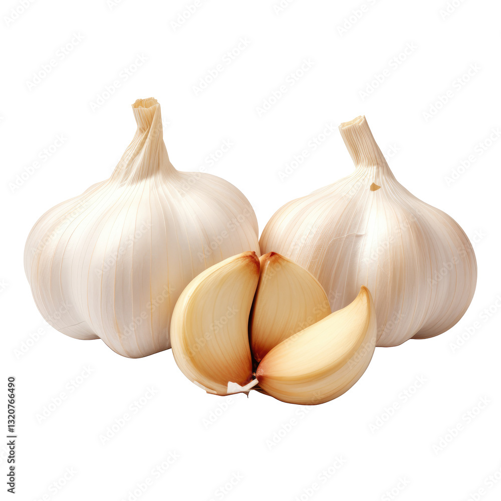 Obraz premium garlic on transparent background