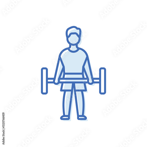 Strength Traning Vector icon