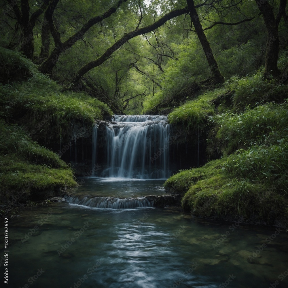 Obraz premium 35. The Lost Spring – Legends speak of a hidden spring whose water grants eternal youth. Many have searched, but none have returned. What lies beyond its waters?