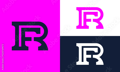 Simple RF shape logo.