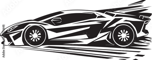 Stylish Supercar Silhouettes Collection
