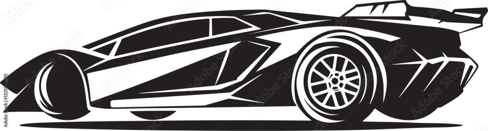 Stylish Supercar Silhouettes Collection
