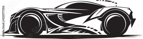 Stylish Supercar Silhouettes Collection
