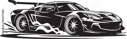 Stylish Supercar Silhouettes Collection
