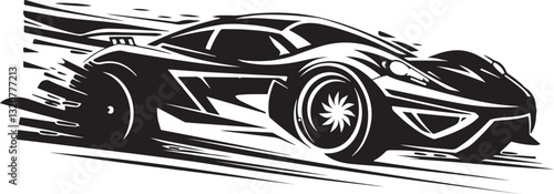 Stylish Supercar Silhouettes Collection
