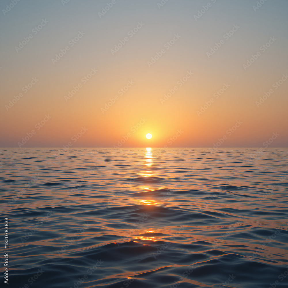 scene captures a peaceful sunrise as first rays of light emerge over horizon illuminating calm sea and symbolizing start of a fresh day scene captures a peaceful sunrise as first rays of light emerge over horizon illuminating calm sea and symbolizing start of a fresh day