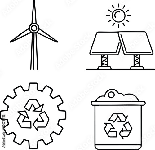 Green Energy Icon Set