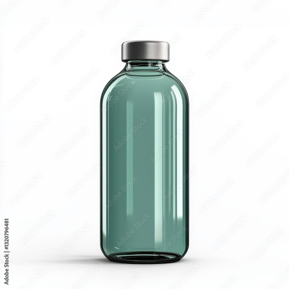 Modern plastic water bottle, isolated on clear white background Modern plastic water bottle, isolated on clear white background