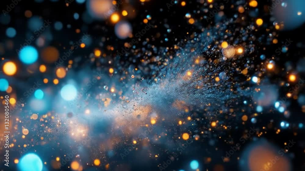 Glowing Particles Abstract Background Video