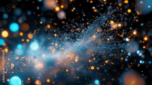 Glowing Particles Abstract Background Video