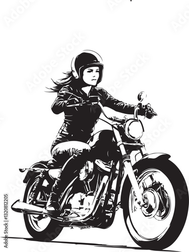 girl on motorcycle