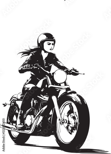 girl on motorcycle