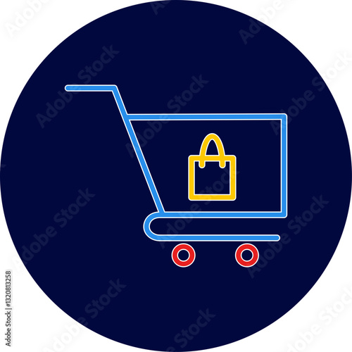 Unique Cart Vector Icon