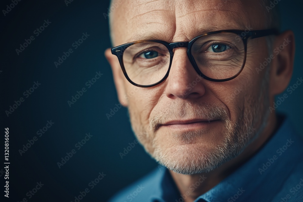 Thoughtful senior businessman with a professional and serious look Thoughtful senior businessman with a professional and serious look