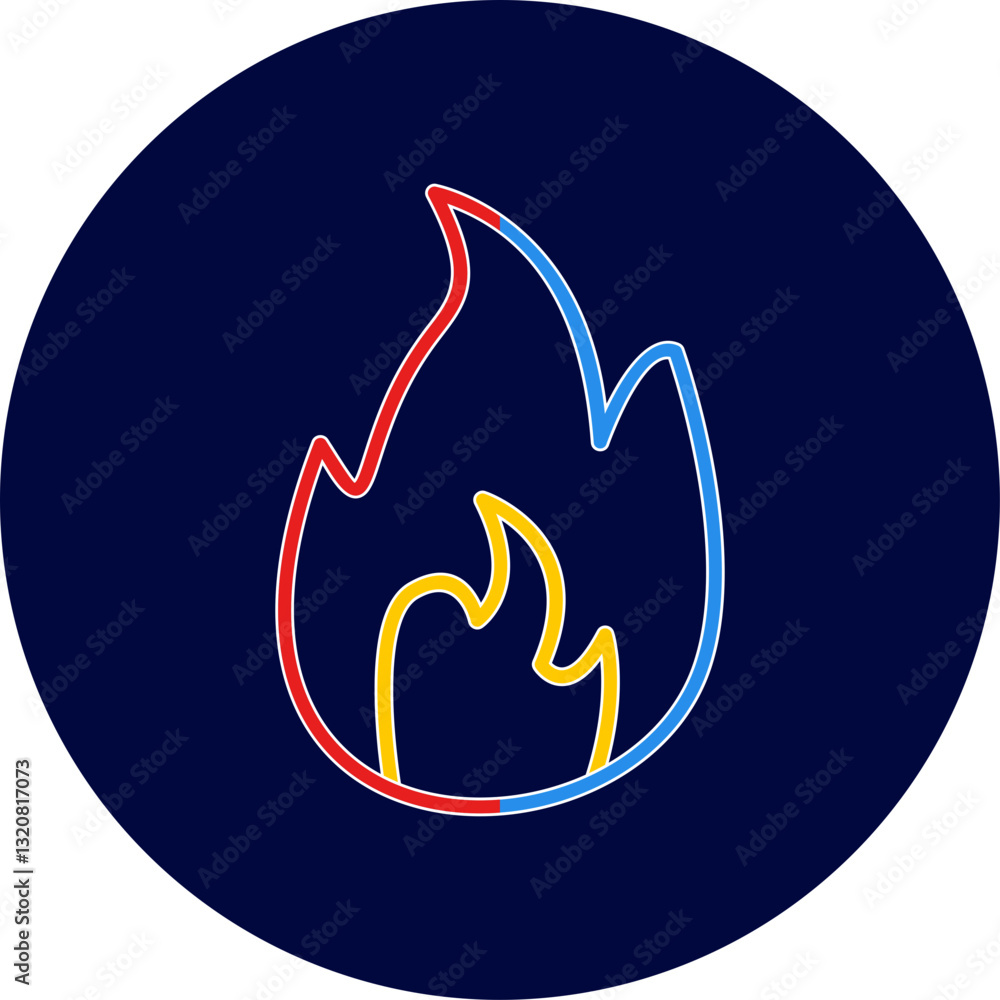 Unique Flame Vector Icon Unique Flame Vector Icon