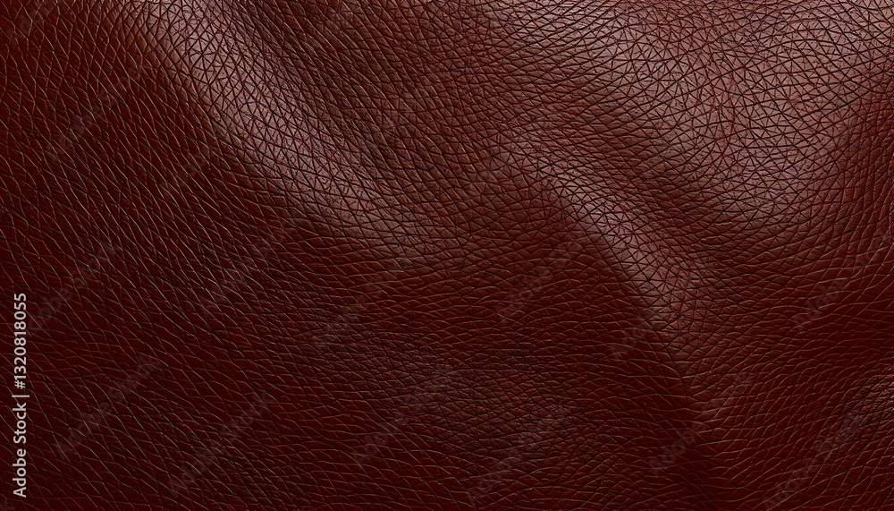 Fototapeta premium Smooth Brown Leather Texture with Subtle Grain for Background Use