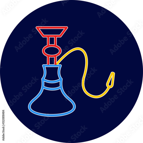 Unique Hookah Vector Icon