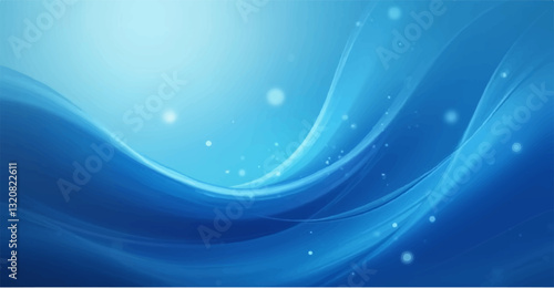 Flowing Blue Waves Deep Blue Futuristic Water Texture