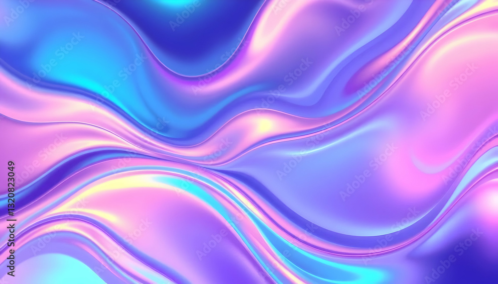 Fluid Abstract Background of Colorful Swirls in Blue and Purple Tones Fluid Abstract Background of Colorful Swirls in Blue and Purple Tones