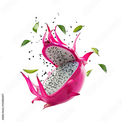 Vibrant Dragon Fruit Splash: A Burst of Tropical Goodness