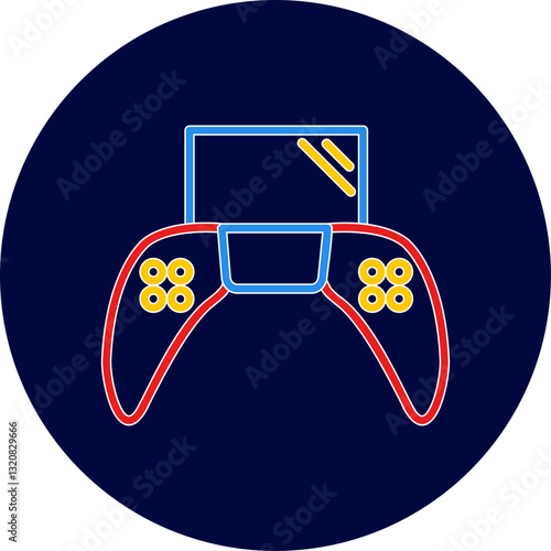 Unique Play Station Vector Icon
