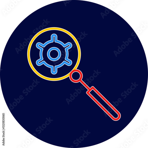 Unique Search Engine Optimizati Vector Icon