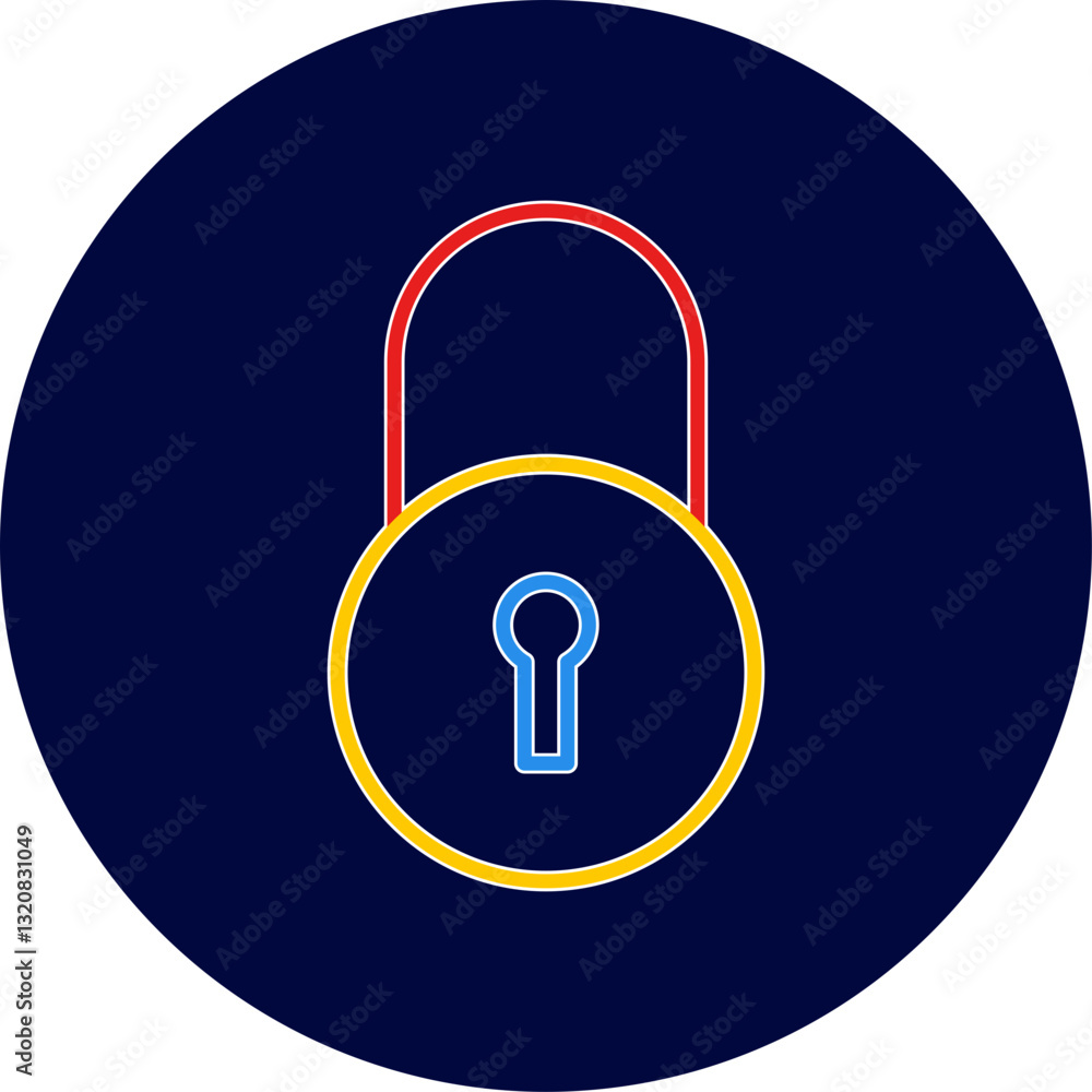 Unique Closed Access Vector Icon