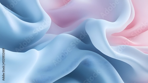 Soft fabric texture in pastel colors creates a smooth flowing pattern that looks elegantly beautiful