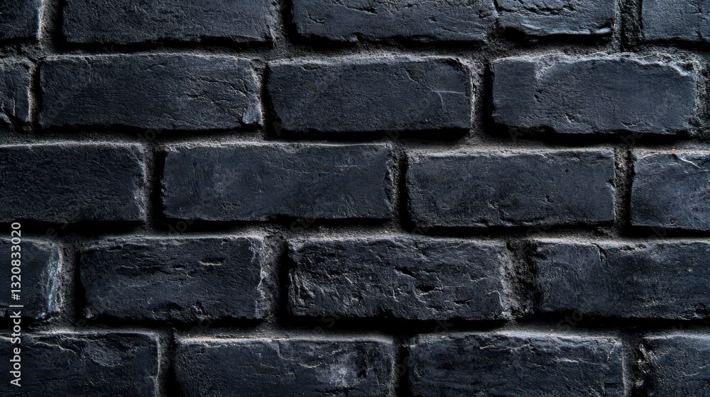 Fototapeta premium Dark Textured Brick Wall Background for Architecture and Interior Design Projects